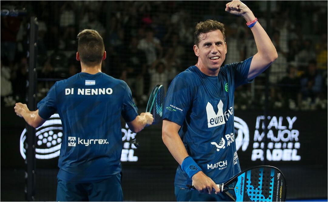 Navarro y Di Nenno en el Major Premier Padel - FOTO: ESPECIAL