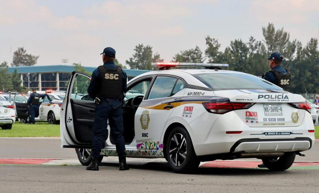Presentan 3 mil 500 nuevas patrullas de la SSC en CDMX (24/07/2025). Foto: X (@SSC_CDMX)