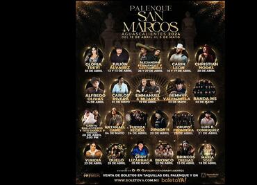 Revelan cartel del Palenque de la Feria Nacional de San Marcos 2024; aquí los detalles