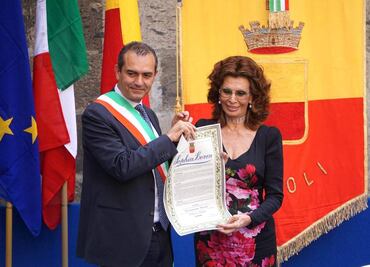 Sophia Loren, ciudadana de honor de Nápoles
