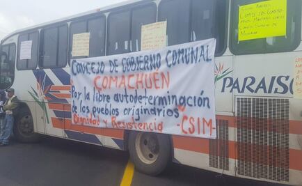 Indígenas toman carreteras de Michoacán por el 12 de octubre