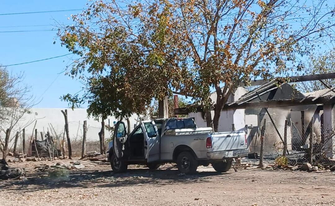 En la comunidad de El Tomo, elementos de seguridad atienden presunto reporte de enfrentamientos en Sinaloa (18/03/2025). Foto: Cortesía