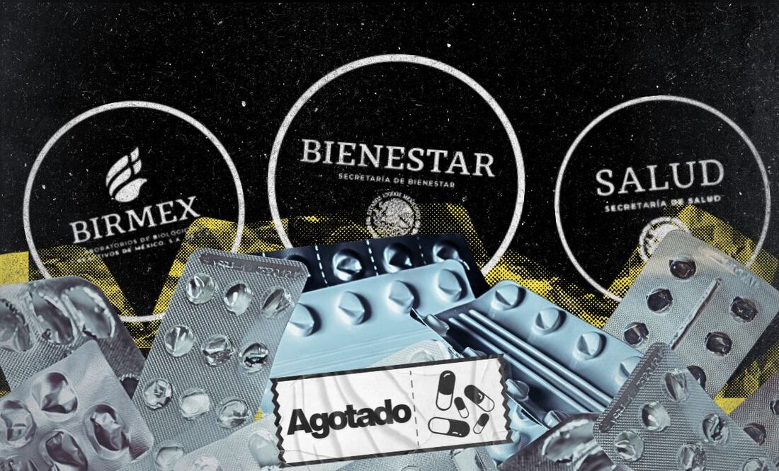 México arrastra una situación de desabasto de medicamentos desde 2018.| Ilustración: Angélica Vázquez