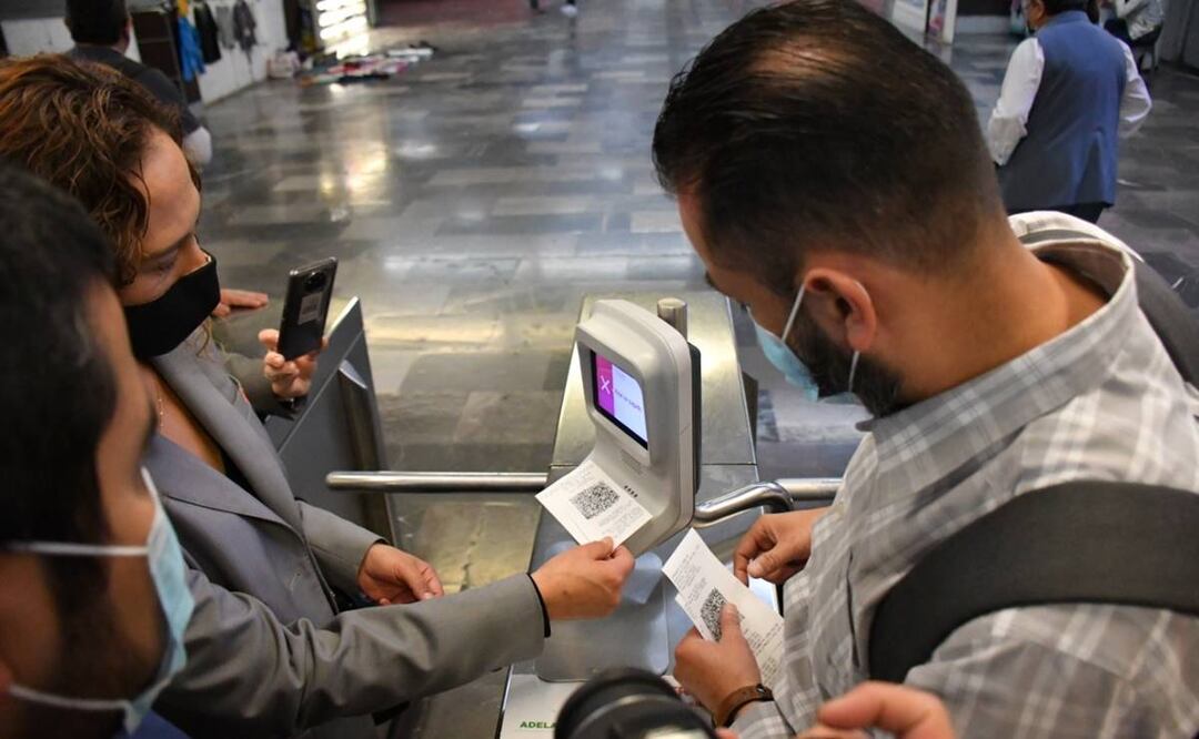 Así sería el pago con código QR en el Metro. Foto: Especial