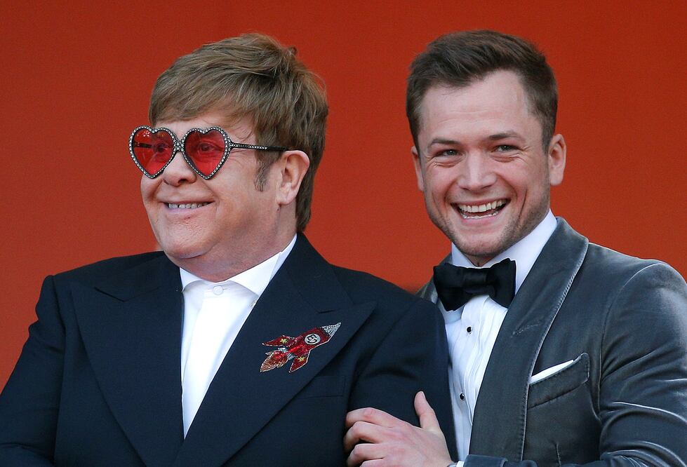 Elton y Taron Egerton. Foto: Archivo 