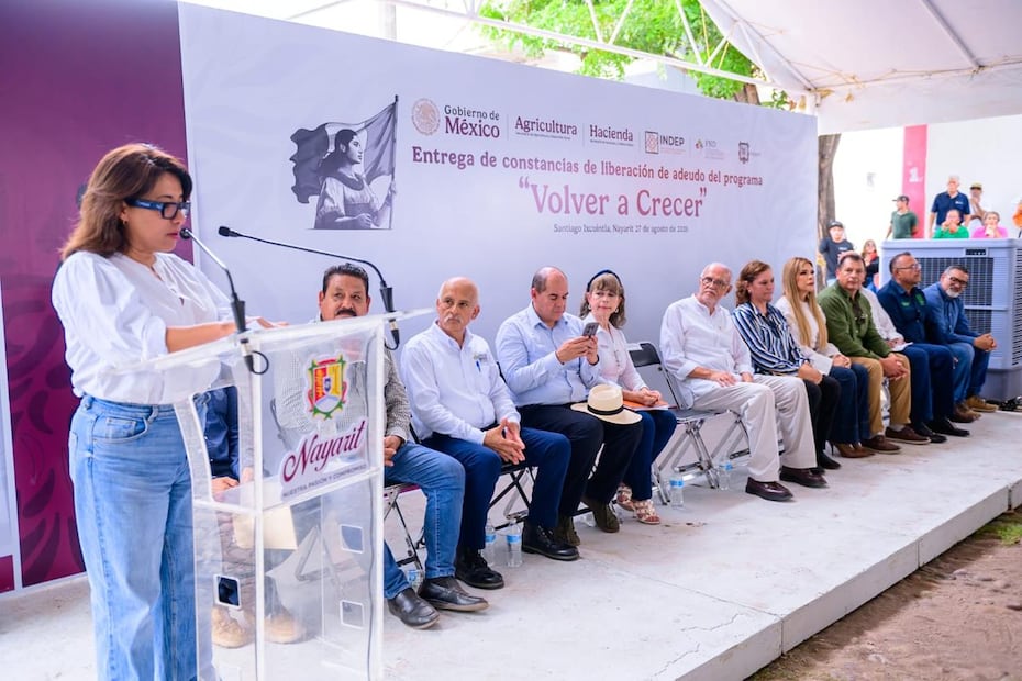 La secretaria de Agricultura y Desarrollo Rural federal, Columba Jazmín López destacó el trabajo de las instituciones federales para atender las necesidades de los productores. Foto: Especial