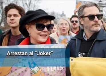 Arrestan a Joaquin Phoenix en protesta junto a Jane Fonda