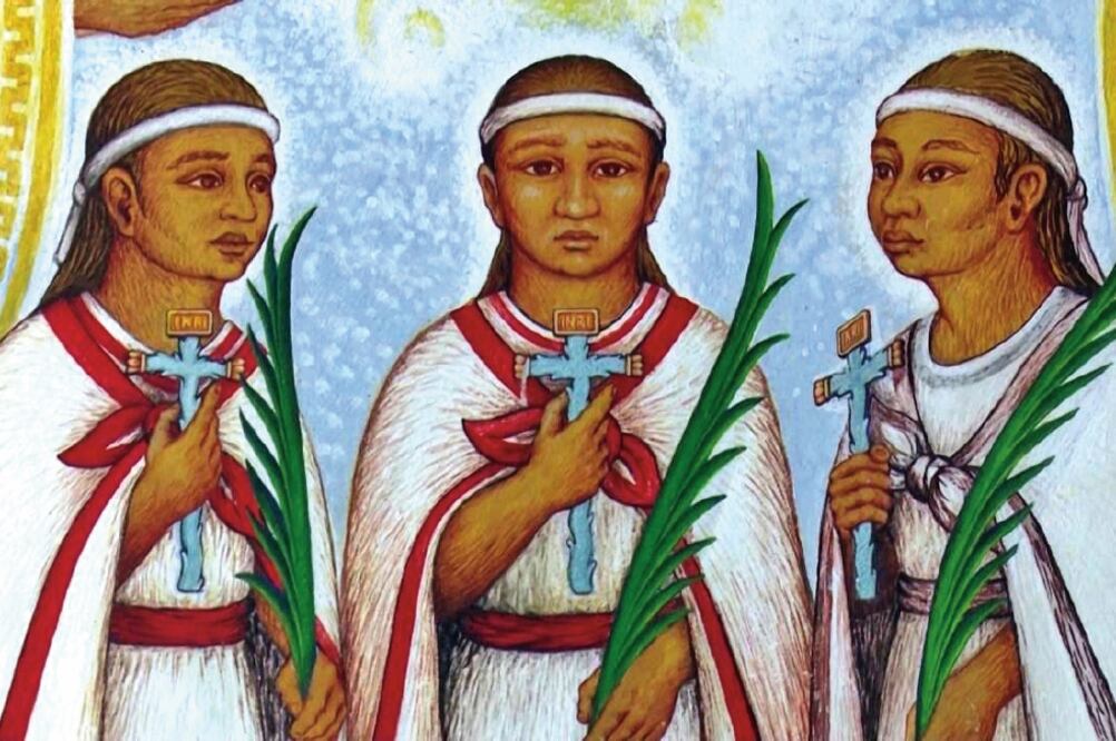 Los niños indígenas Cristóbal, Antonio y Juan son elevados a los altares en una ceremonia que se realiza hoy en el Vaticano (ESPECIAL)