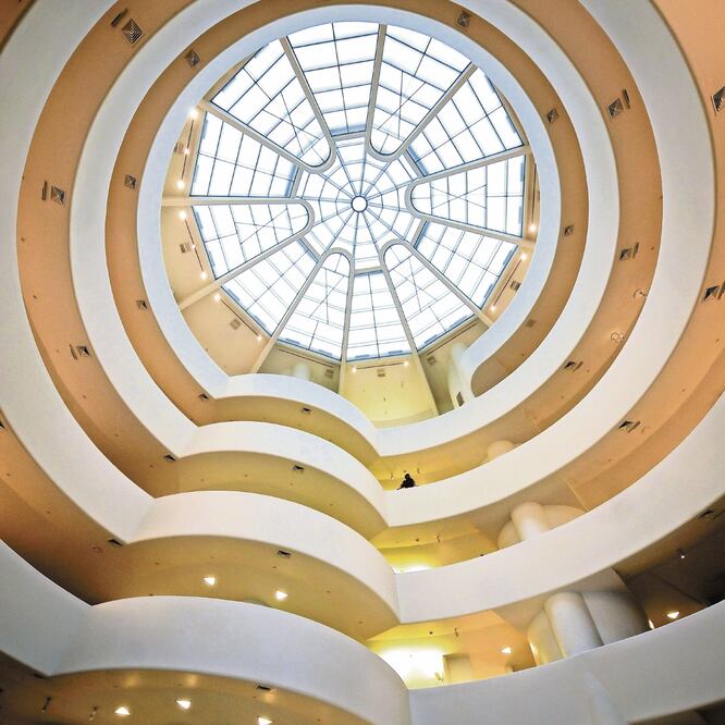 La sede del museo Guggenheim de Nueva York, inaugurada en 1959, año en que murió Wright, fue reconocida por la Unesco. STAN HONDA / AFP