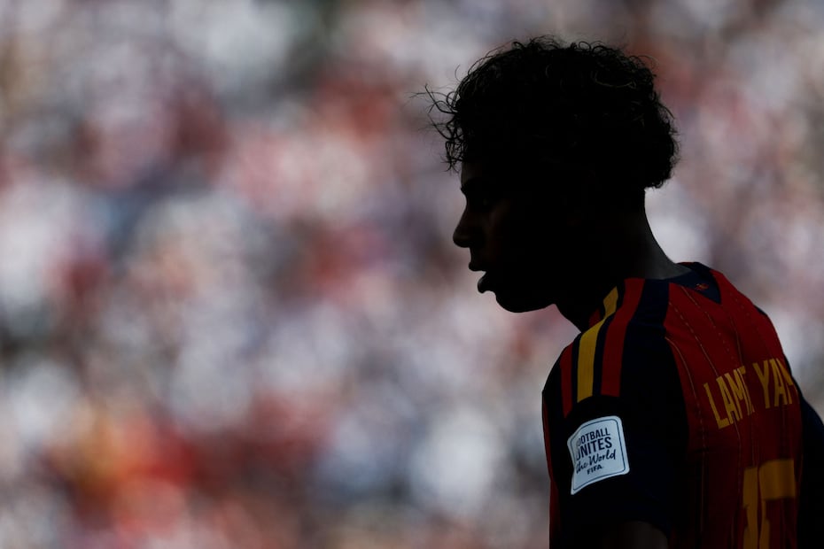 Lamine Yamal con la selección de España, durante la final del Mundial de 2026 ante Argentina - Foto: AFP