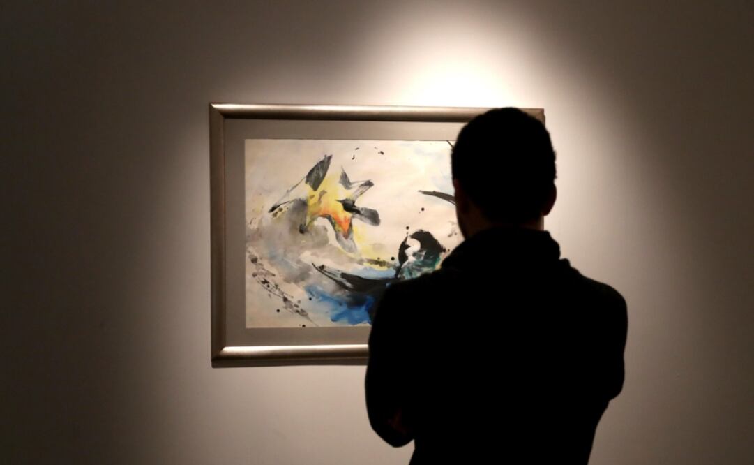 La muestra también incluye dos obras de artistas uruguayos. Foto: EFE/Sarah Yáñez-Richards