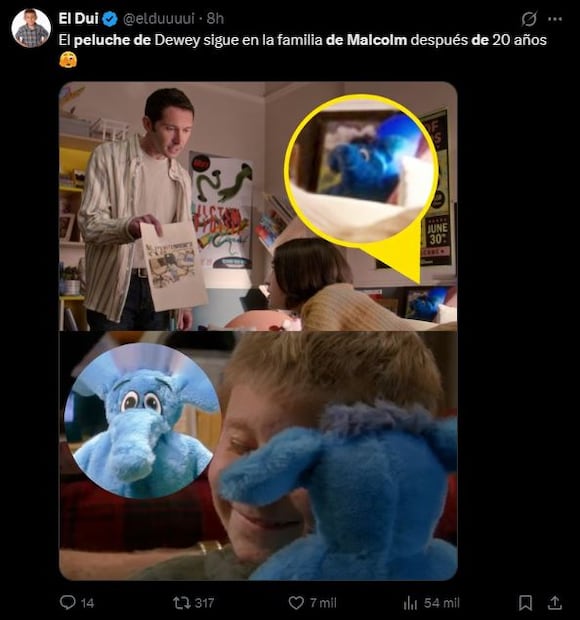 Referencias en "Malcolm el de en medio: la vida sigue siendo injusta". Foto: Redes Sociales