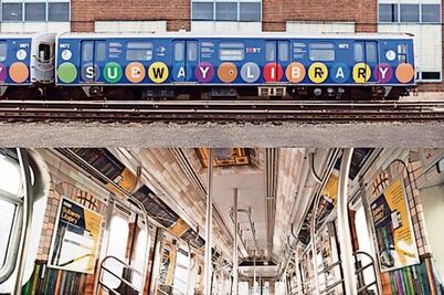 Metro de NY se convierte en biblioteca