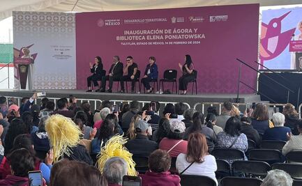 Delfina Gómez inaugura biblioteca 'Elena Poniatowska' en Tultitlán 