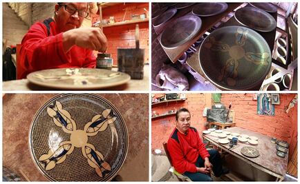 Realiza artesano vajilla donde comerá el Papa