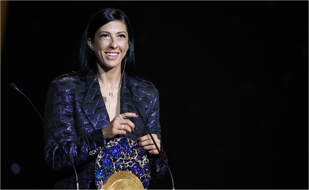 Jenni Hermoso en la entrega del Balón de Oro. FOTO: EFE