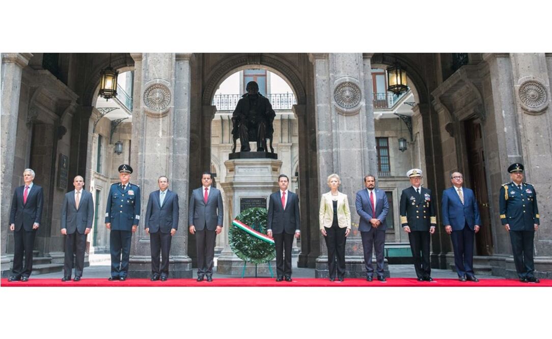 Acompañaron al mandatario familiares del líder de la Reforma y miembros del Gabinete. /Especial