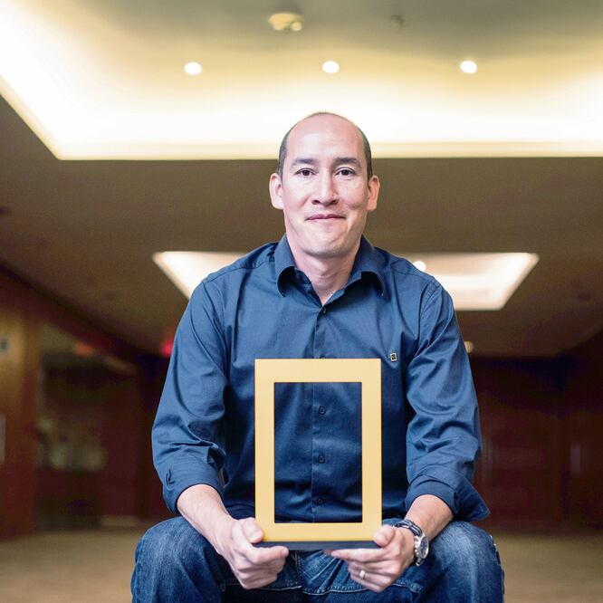 El investigador Roberto Rosado mostró los avances en los temas. GERMÁN ESPINOSA. EL UNIVERSAL