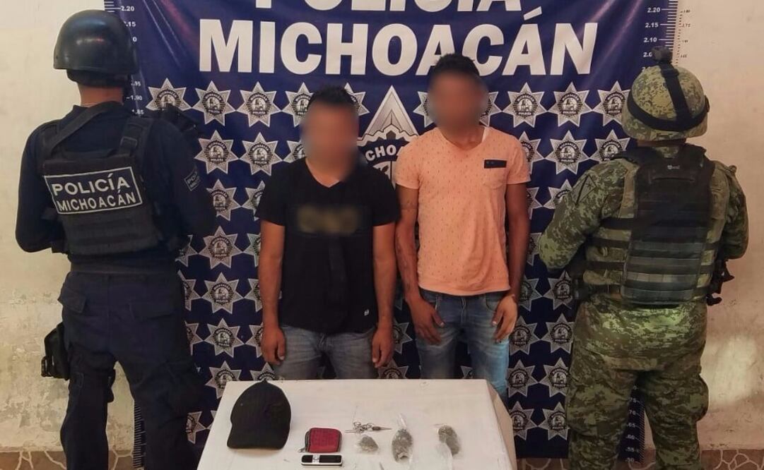 Junto con "El Duende" fue detenido otro sujeto con droga. /Especial