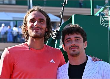 Stefanos Tsitsipas conquista Masters 1000 de Monte-Carlo y presume foto con Charles Leclerc