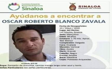 Familia busca a médico desaparecido en Sinaloa 