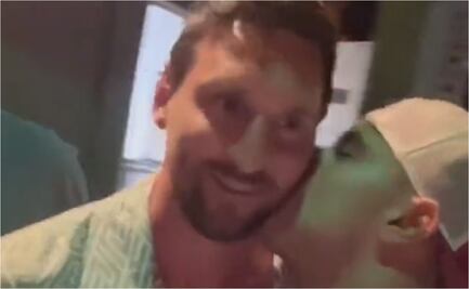 VIDEO: Fan besa a Messi tras cena con su familia en Miami