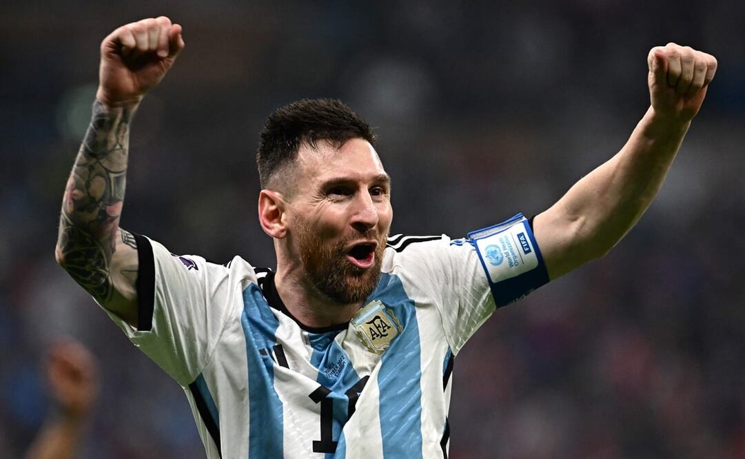 Messi festejando gol en la final del Mundial / FOTO: AFP