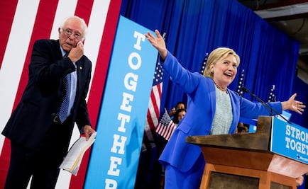 Roces entre Clinton y Sanders, evidentes durante Convención