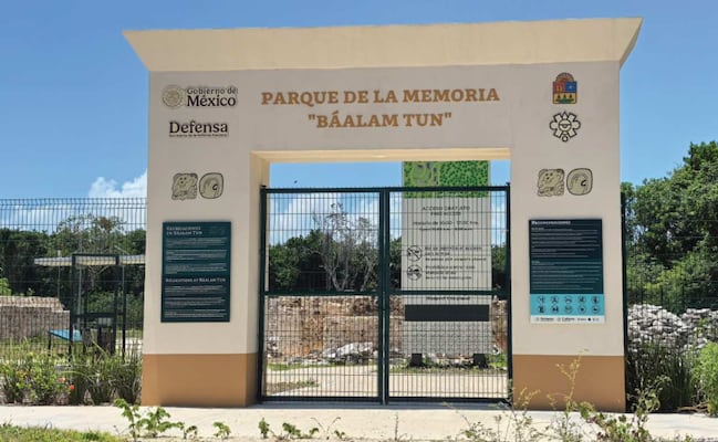 El Parque de la Memoria Báalam Tun, cerrado por estar en litigio