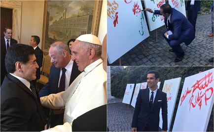 Papa Francisco se reúne con Maradona, 'Cuau' y Rafa Márquez