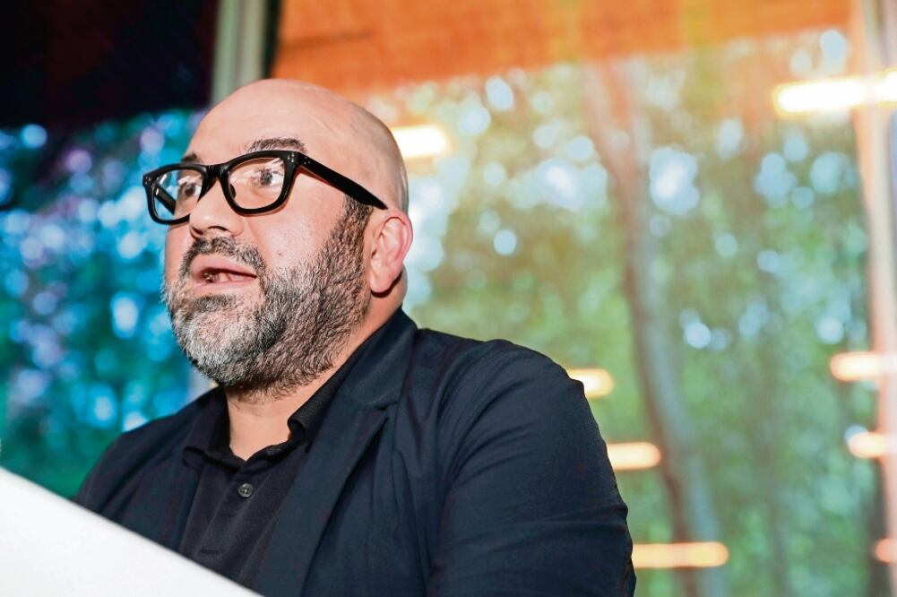 El arquitecto Víctor Márquez, en la presentación del Centro del Patrimonio Inmobiliario (LUIS CORTES. EL UNIVERSAL)