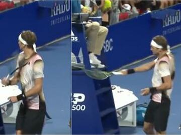 Alexander Zverev es expulsado del Abierto de Acapulco por agredir a juez