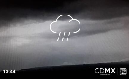 Se registra lluvia ligera en 5 delegaciones de CDMX