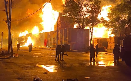 Se incendia área federal de la Central de abasto, en CDMX FOTOS 