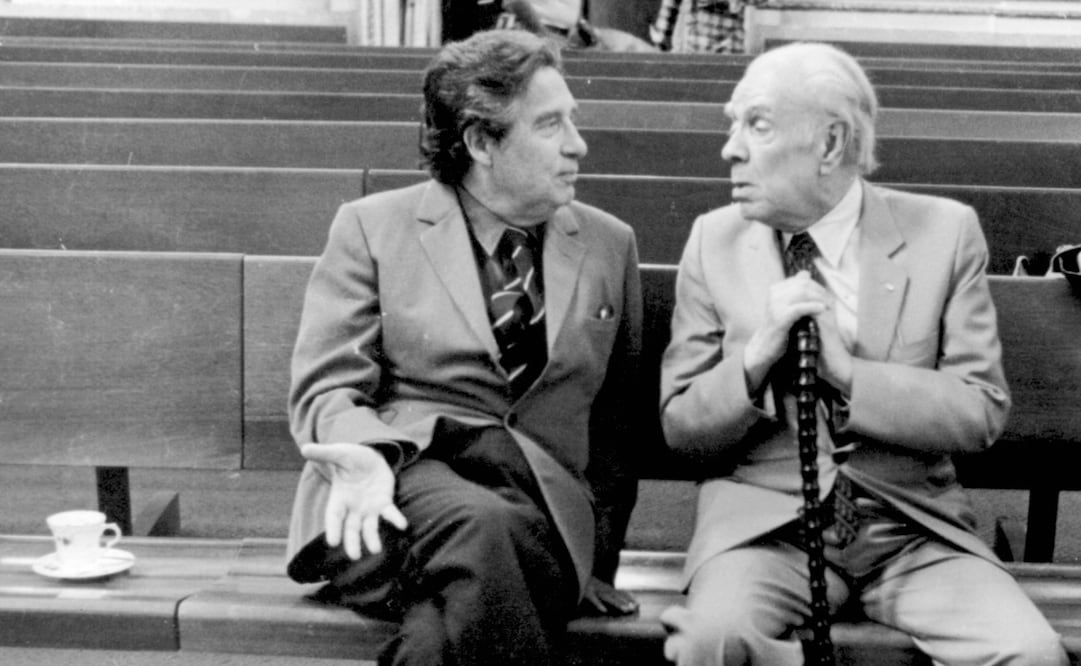 Jorge Luis Borges y Octavio Paz. Foto: Paulina Lavista