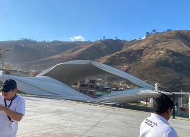 Fiscalía investiga colapso de domo en unidad deportiva de Motozintla, Chiapas