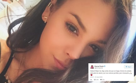 Danna Paola, delicada de salud por estrés