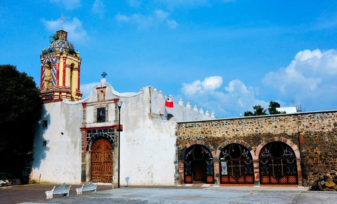 Parroquia de San Pablo Apóstol, en San Pablo Oztotepec. Foto: Mauricio Marat, INAH