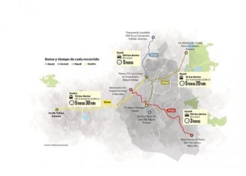 Traficalinos. Chilangos pasan hasta 45 días al año en el tránsito