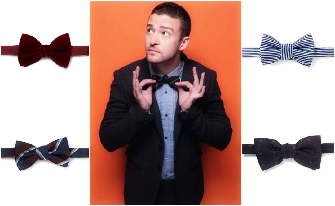 De izquierda a derecha: Lanvin, Gucci, Justin Timberlake, Charvet, y Alexander McQueen.