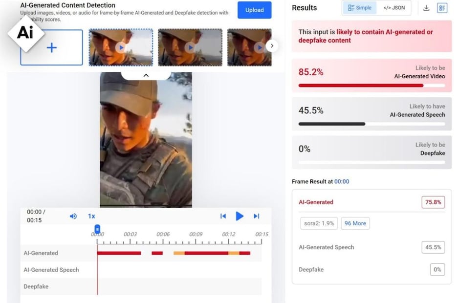 El video circuló rápidamente en redes sociales. Fotos: AFP
