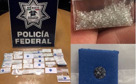 Detienen a español con 11 mil 500 diamantes en el AICM