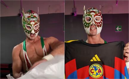 América sorprende a "El Grande Americano" de la WWE; le regala camiseta personalizada