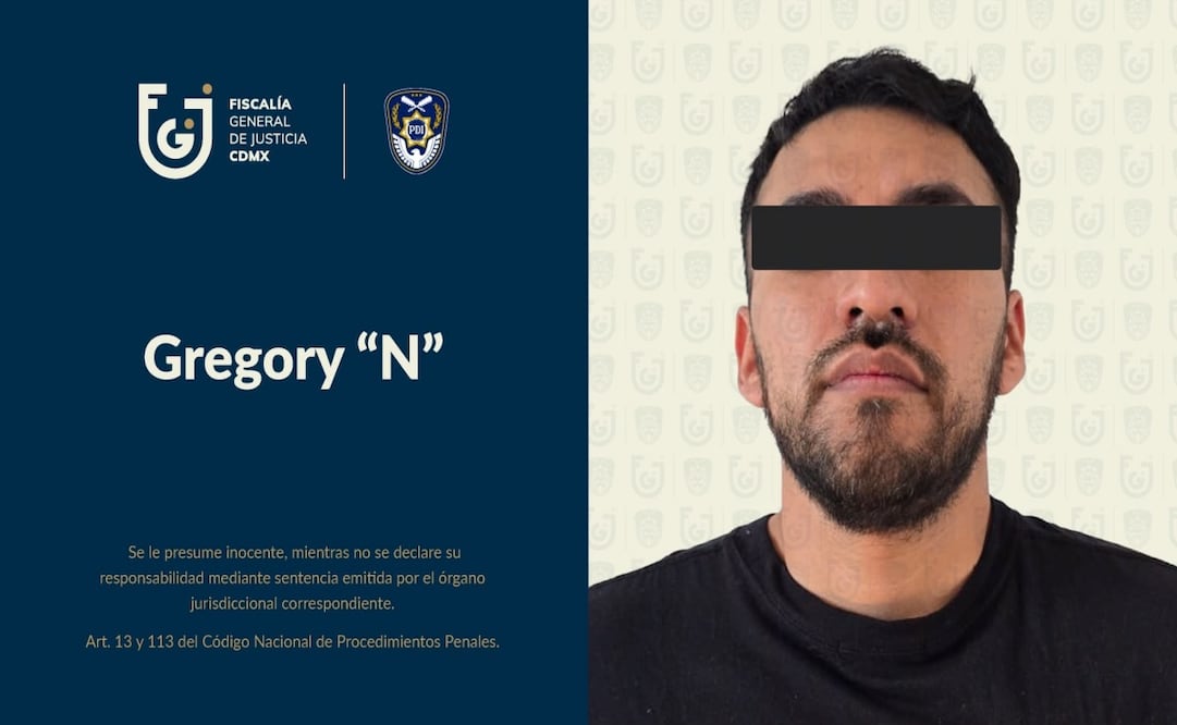 Capturan a “El Gregory”, presunto integrante de La Unión Tepito en Coyoacán. Foto: Especial