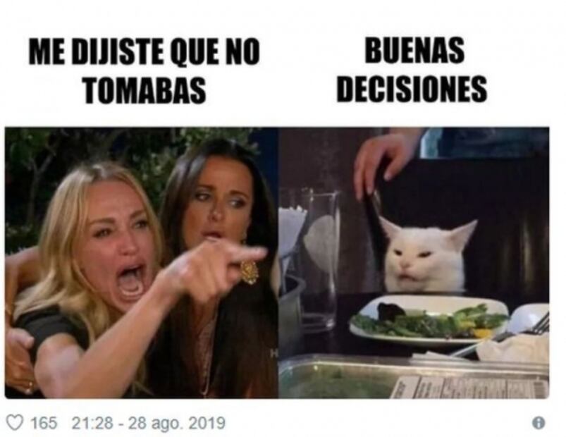 ¿De dónde salió el meme de la mujer y el gato?