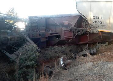 Se descarrila tren en Zacatecas