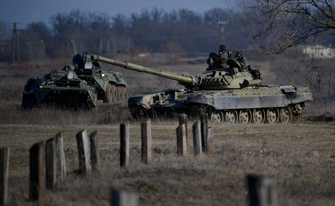 Putin ordenó el pasado 6 de mayo a las Fuerzas Armadas realizar "en breve" maniobras con armas nucleares tácticas en el Distrito Militar Sur. Foto: EFE