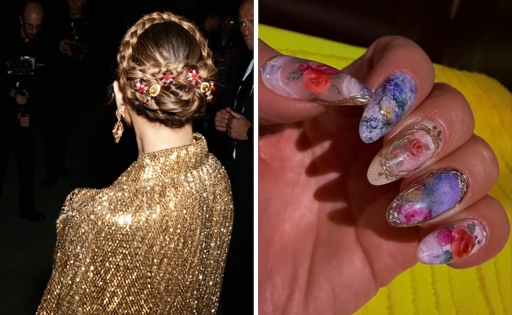 Los detalles en el peinado y las uñas de JLo. Foto: Instagram @jlo