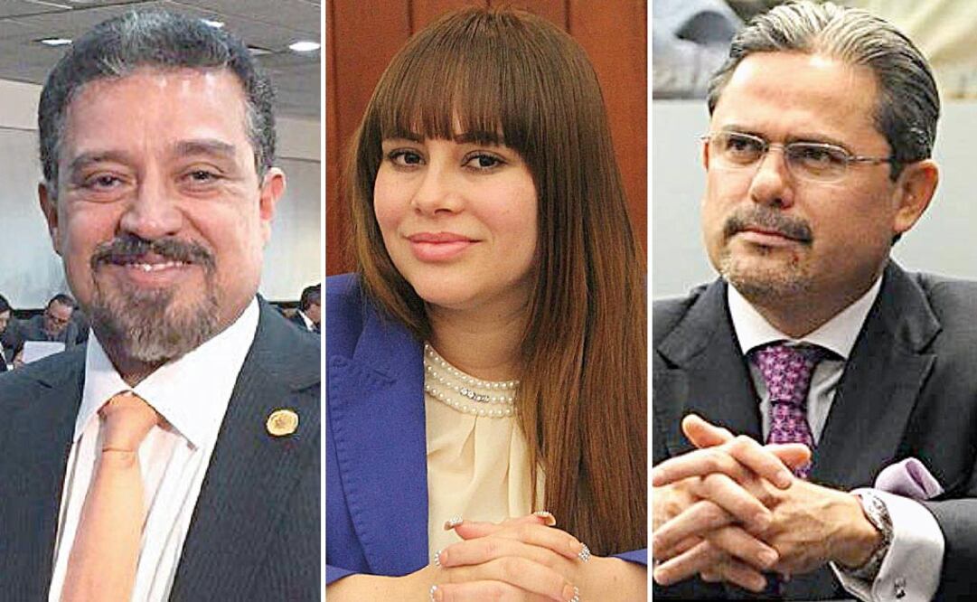 A la izquierda el diputado Carlos Lomelí (TOMADA DE FACEBOOK); al centro la diputada Lucero Sánchez (ARCHIVO EL UNIVERSAL); a la derecha el ex diputado panista Jorge Villalobos (TOMADA DE FACEBOOK)