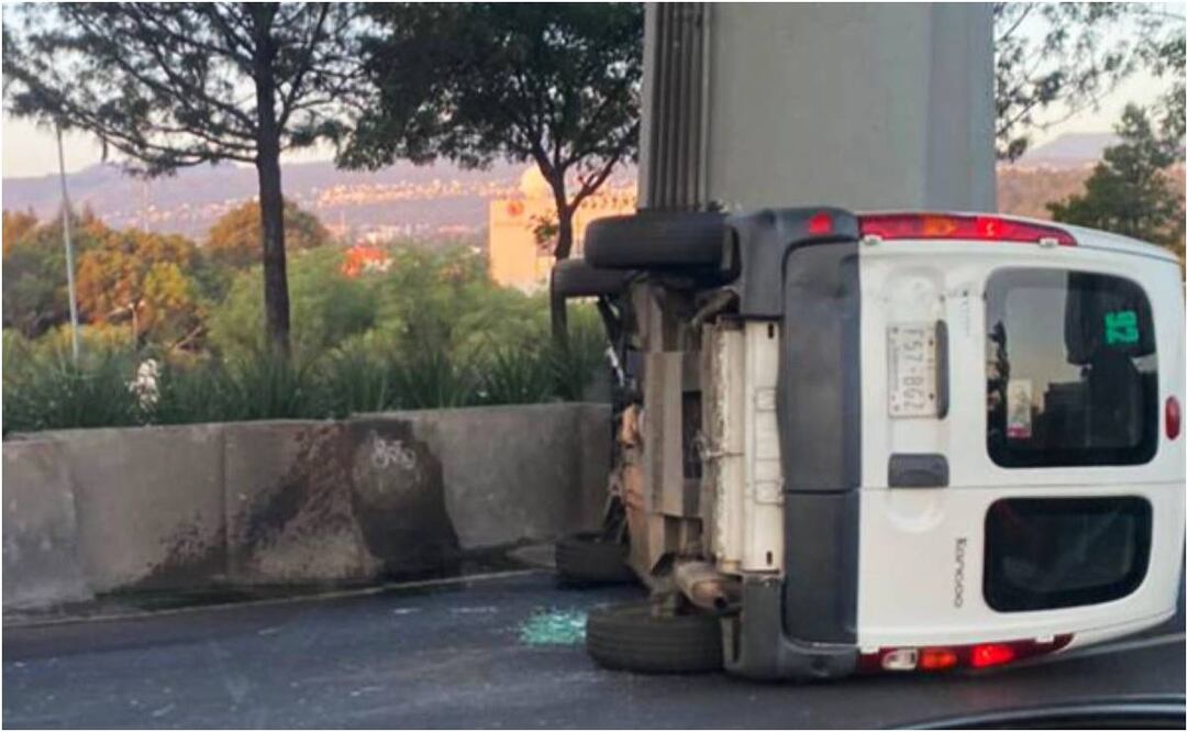 Accidente en Periférico. Foto: Especial